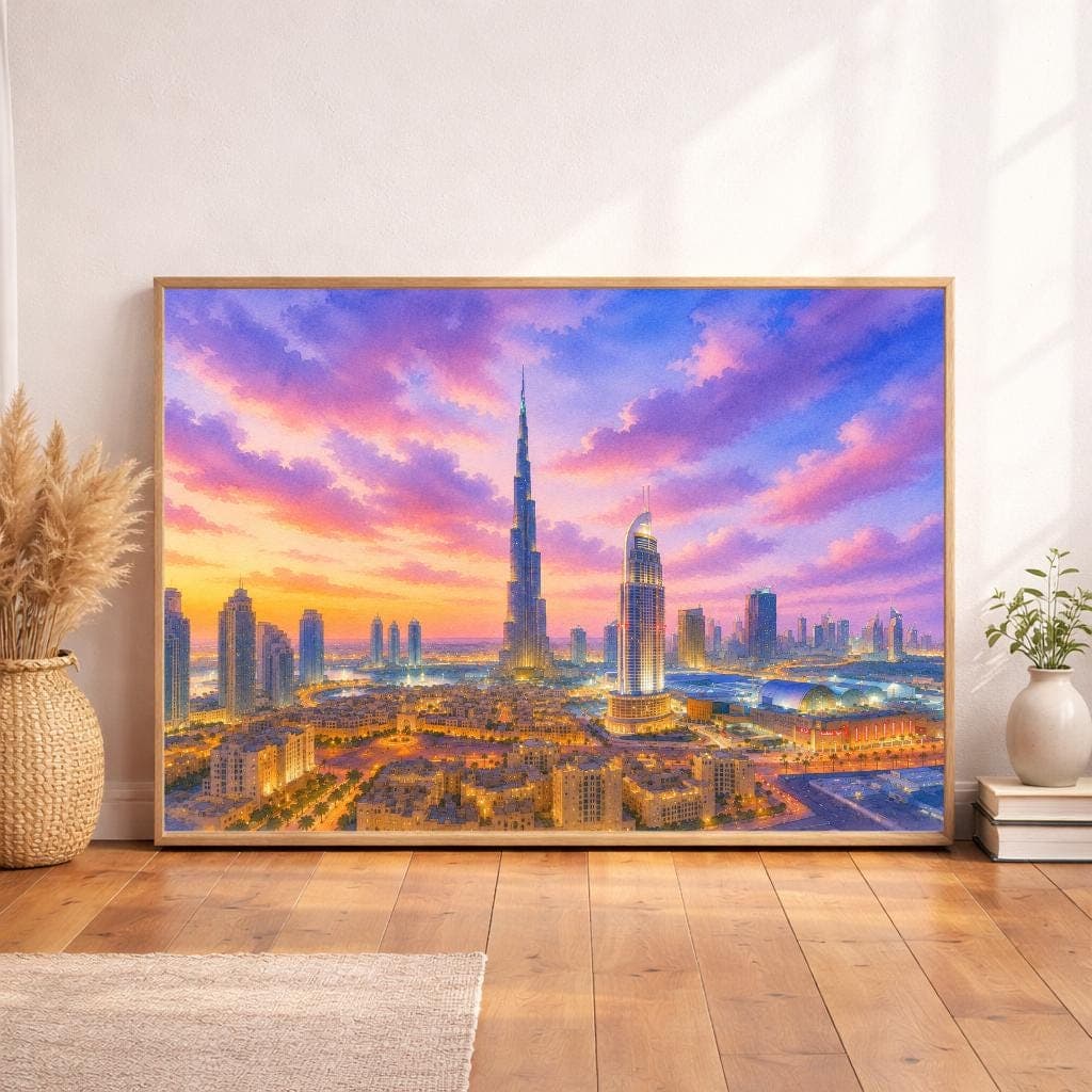 Dubai watercolor prints