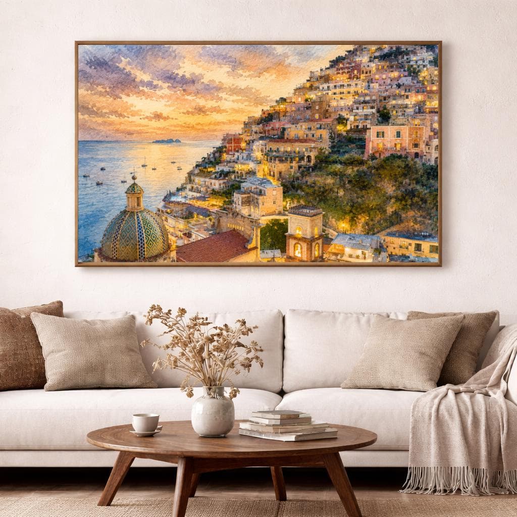 Positano watercolor prints